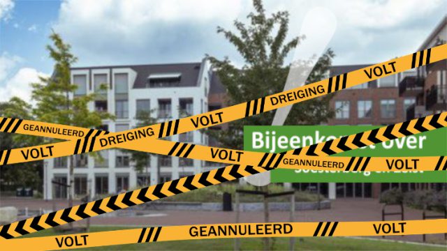 Inwonersbijeenkomst Volt in Soesterberg afgeblazen Inwonersbijeenkomst Volt in Soesterberg afgeblazen