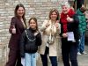 Duurzame schoolgebouwen in Zeist VLNR: Jacqueline van Erp (WereldKidz), Kinderburgemeester Ava Latul, Wethouder Angèle Welting, Margot Foppen (Het Spoor)