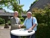 Nieuwe locatie Dorpshuis Den Dolder Wethouder Walter van Dijk (links) en Ron Coljee (voorzitter kerkraad en kerkrentmeester
